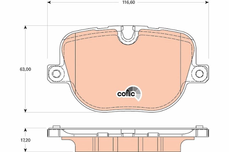 TRW GDB1824 Brake Pad Set, disc brake