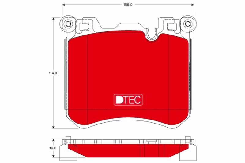 TRW GDB1826DTE Brake Pad Set, disc brake