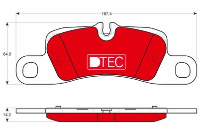 Brake Pad Set, disc brake TRW GDB1839DTE