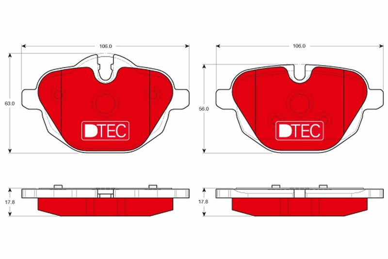 TRW GDB1840DTE Brake Pad Set, disc brake