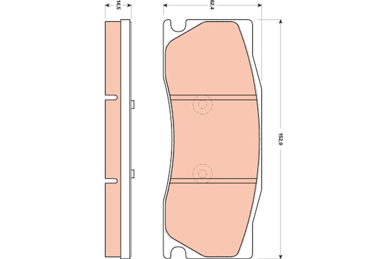 TRW GDB1850 Brake Pad Set, disc brake