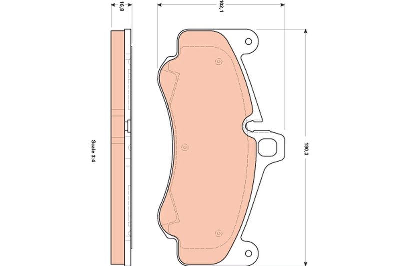 TRW GDB1859 Brake Pad Set, disc brake
