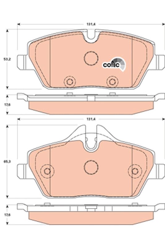 TRW GDB1870 Brake Pad Set, disc brake