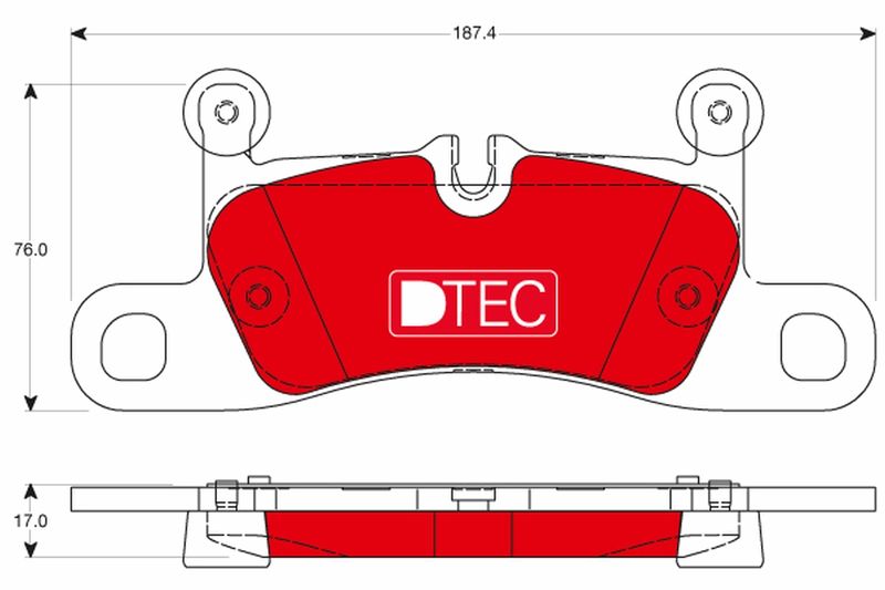 TRW GDB1875DTE Brake Pad Set, disc brake