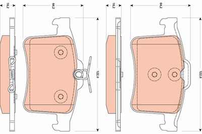 Brake Pad Set, disc brake TRW GDB1877
