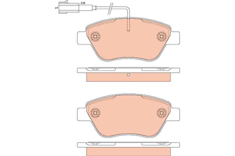 TRW GDB1879 Brake Pad Set, disc brake