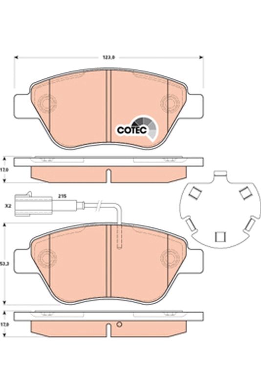 TRW GDB1891 Brake Pad Set, disc brake