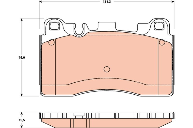 TRW GDB1906 Brake Pad Set, disc brake