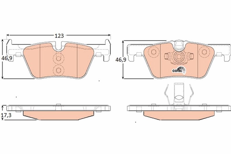 TRW GDB1919 Brake Pad Set, disc brake