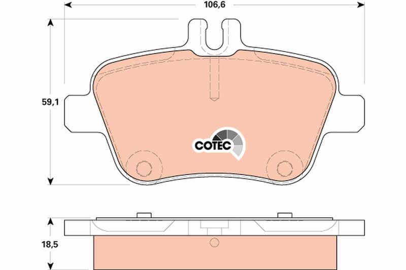 TRW GDB1920 Brake Pad Set, disc brake
