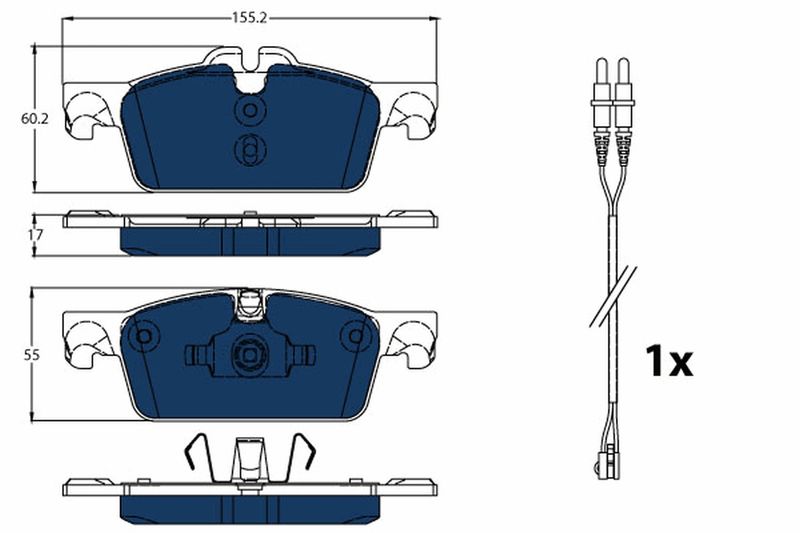 TRW GDB1929BTE Brake Pad Set, disc brake