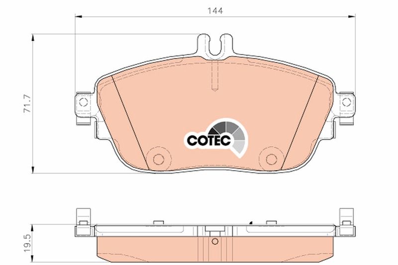 TRW GDB1932 Brake Pad Set, disc brake