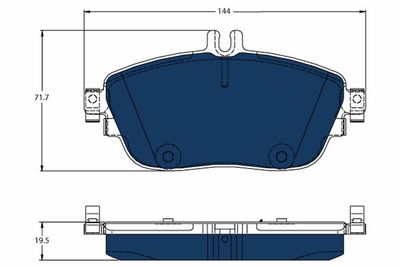 Brake Pad Set, disc brake TRW GDB1932BTE