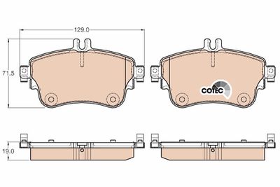 Brake Pad Set, disc brake TRW GDB1933