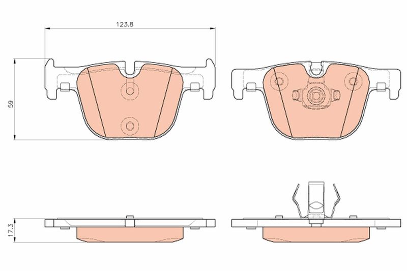 TRW GDB1937 Brake Pad Set, disc brake