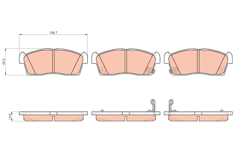 TRW GDB1940 Brake Pad Set, disc brake
