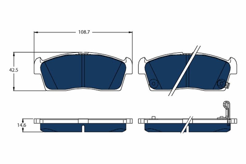 TRW GDB1940BTE Brake Pad Set, disc brake
