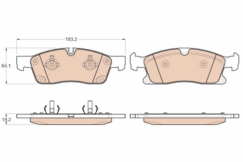 TRW GDB1955 Brake Pad Set, disc brake