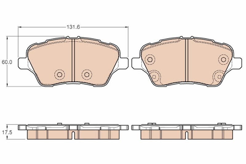 TRW GDB1959 Brake Pad Set, disc brake