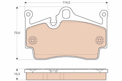 Brake Pad Set, disc brake TRW GDB1961