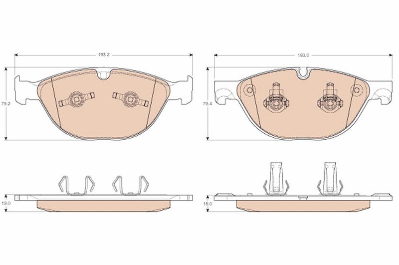 TRW GDB1963 Brake Pad Set, disc brake