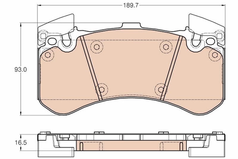 TRW GDB1976 Brake Pad Set, disc brake