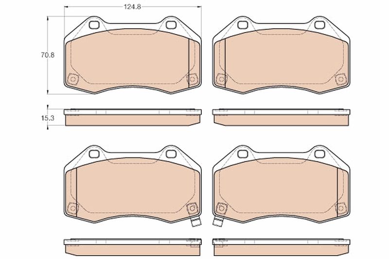 TRW GDB1979 Brake Pad Set, disc brake