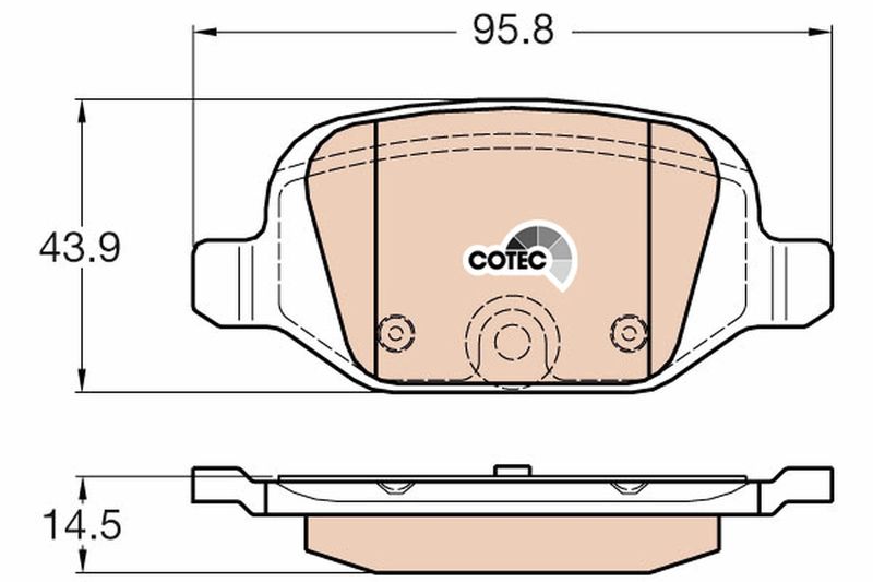 TRW GDB1981 Brake Pad Set, disc brake