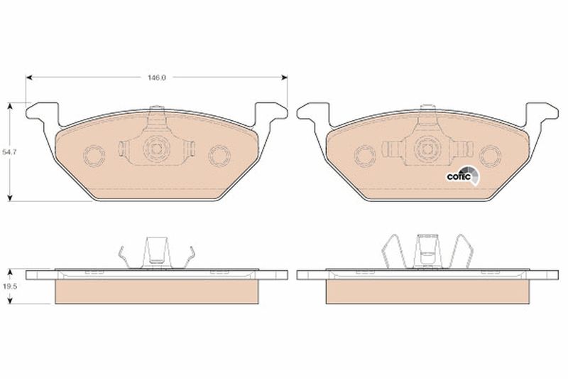 TRW GDB1984 Brake Pad Set, disc brake
