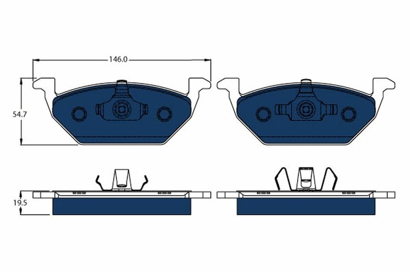 TRW GDB1984BTE Brake Pad Set, disc brake