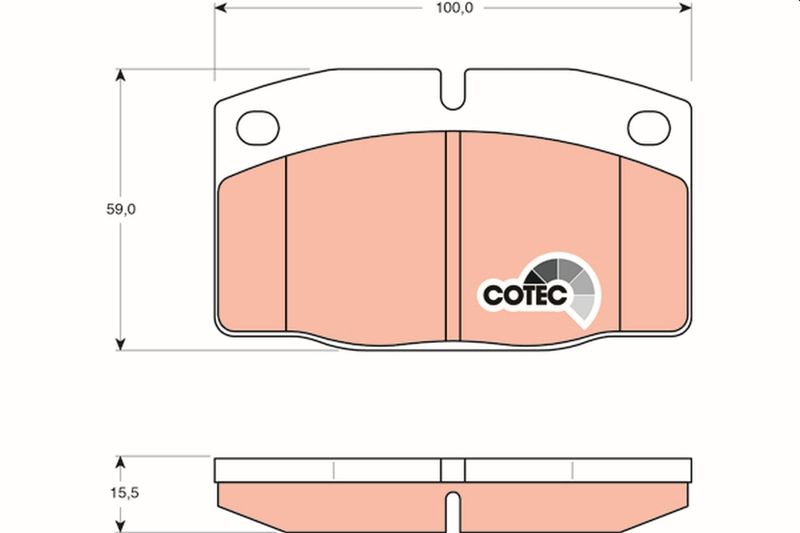 TRW GDB199 Brake Pad Set, disc brake