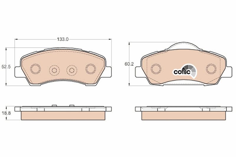 TRW GDB1992 Brake Pad Set, disc brake