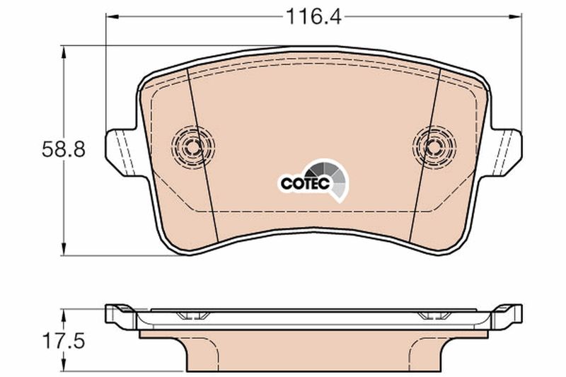 TRW GDB2000 Brake Pad Set, disc brake