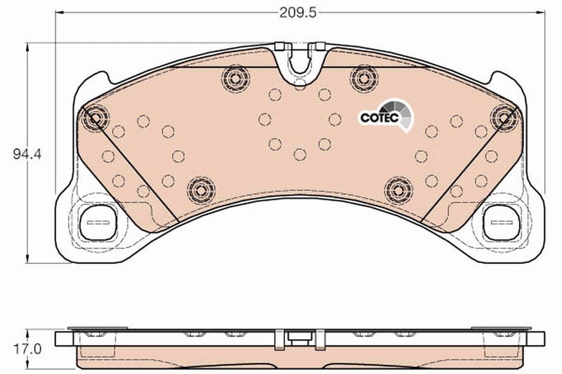 TRW GDB2004 Brake Pad Set, disc brake