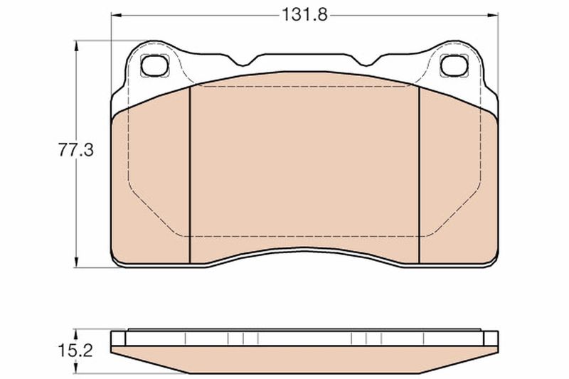 TRW GDB2007 Brake Pad Set, disc brake