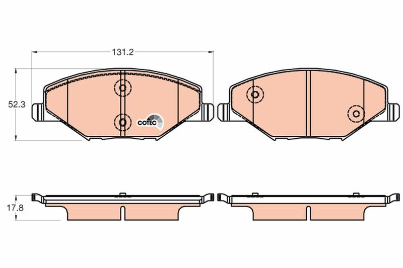 TRW GDB2027 Brake Pad Set, disc brake
