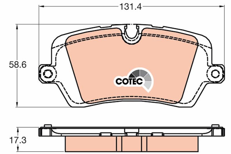 TRW GDB2029 Brake Pad Set, disc brake