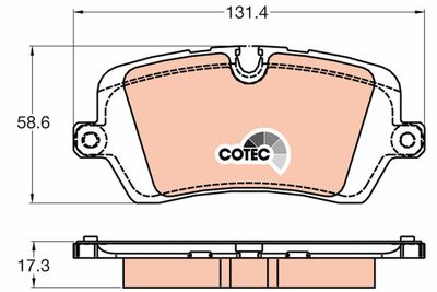 Brake Pad Set, disc brake TRW GDB2029