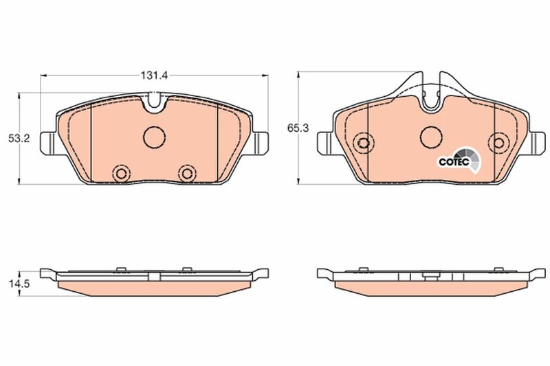 TRW GDB2038 Brake Pad Set, disc brake