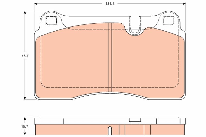 TRW GDB2048 Brake Pad Set, disc brake