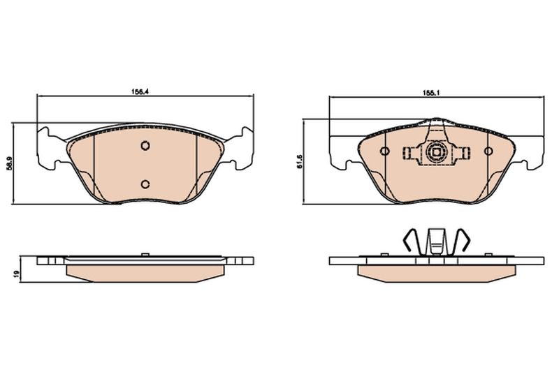 TRW GDB2067 Brake Pad Set, disc brake