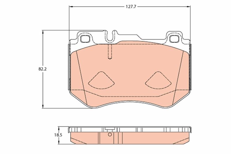 TRW GDB2078 Brake Pad Set, disc brake