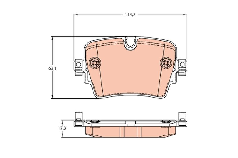 TRW GDB2095 Brake Pad Set, disc brake