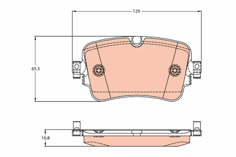 TRW GDB2131 Brake Pad Set, disc brake