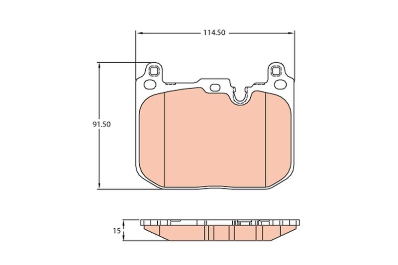 TRW GDB2137 Brake Pad Set, disc brake