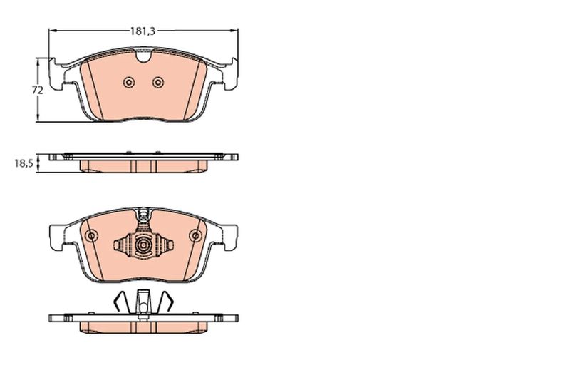TRW GDB2146 Brake Pad Set, disc brake