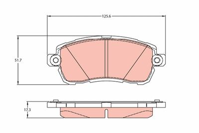 Brake Pad Set, disc brake TRW GDB2176