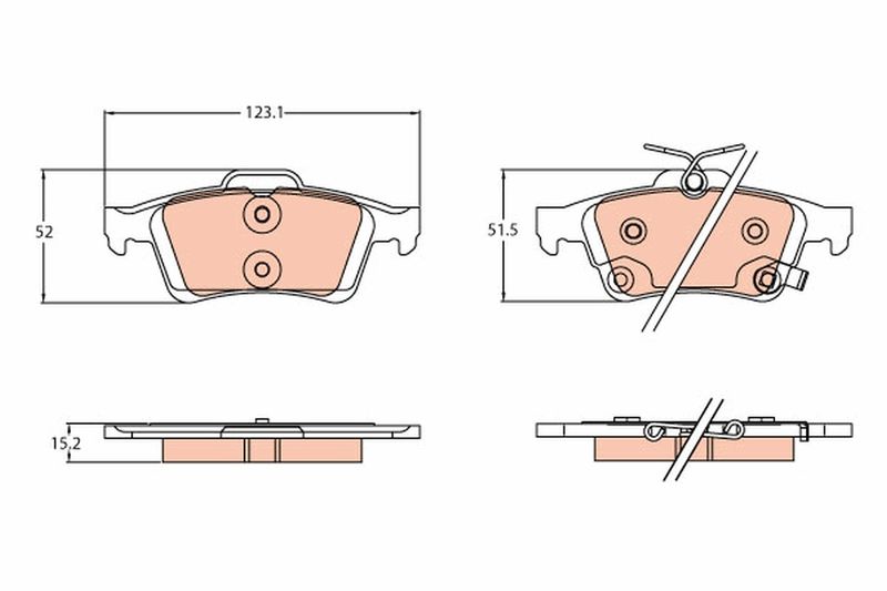 TRW GDB2178 Brake Pad Set, disc brake