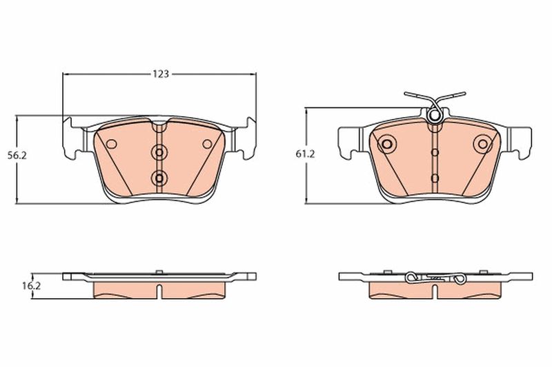 TRW GDB2179 Brake Pad Set, disc brake