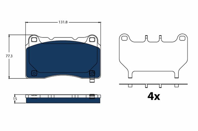 TRW GDB2198BTE Brake Pad Set, disc brake